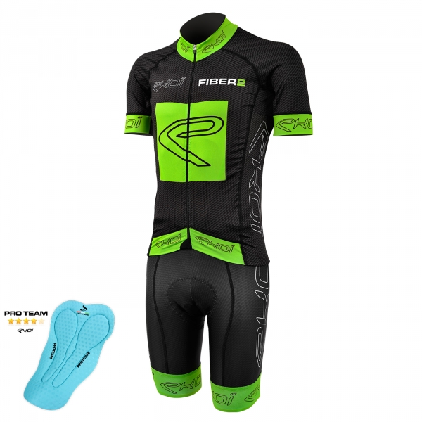 Set EKOI Carbon Vezel 2 Proteam Groen Fluo Set EKOI Carbon Vezel 2 Proteam Groen Fluo