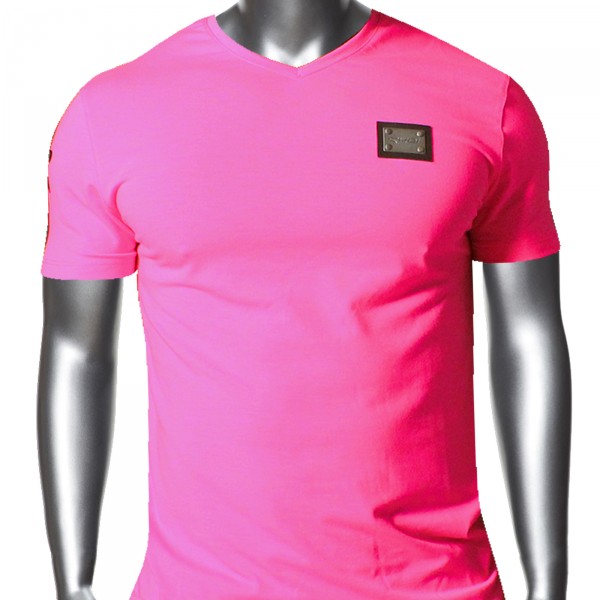 TSHIRT EKOI 2014 V NECK FLUO PINK TSHIRT EKOI 2014 V NECK FLUO PINK