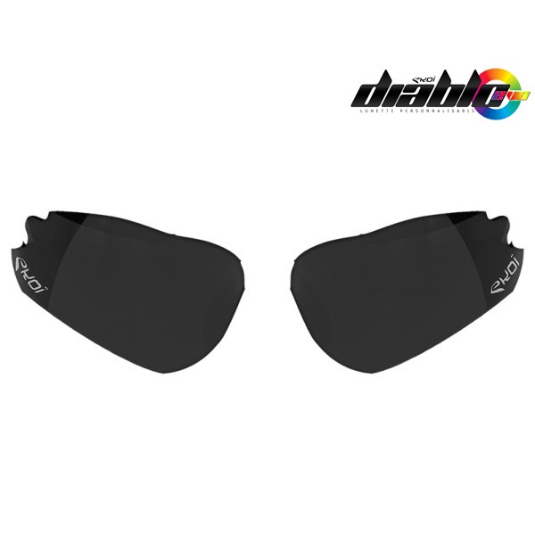 GLAS DIABLO EVO ZWART SPIEGELGLAS GLAS DIABLO EVO ZWART SPIEGELGLAS