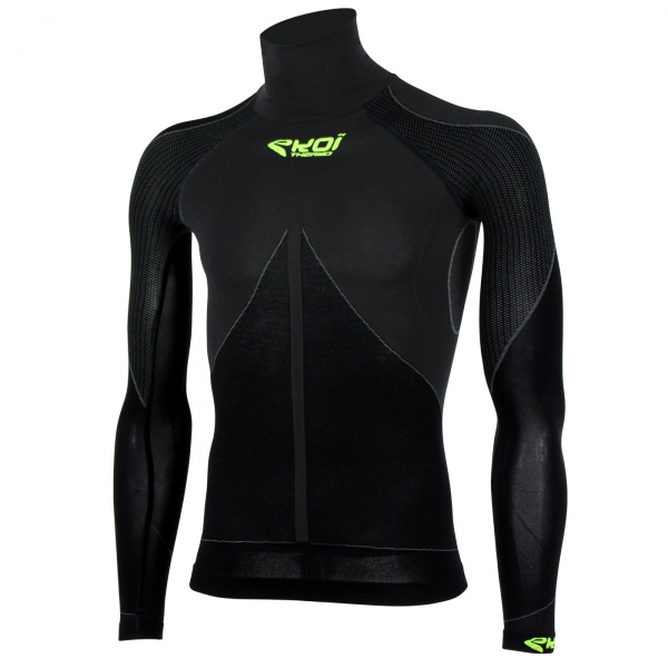 EKOI TECH 3 LS black polo neck base layer EKOI TECH 3 LS black polo neck base layer