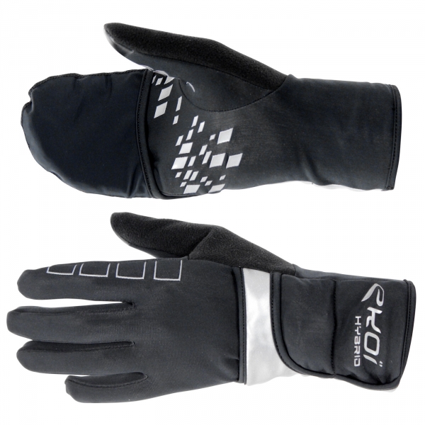 Winterhandschuhe EKOI HYBRIDE Schwarz Winterhandschuhe EKOI HYBRIDE Schwarz