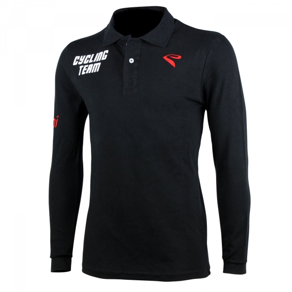 Polo EKOI Cycling Team 2016 Lange Mouwen Zwart Polo EKOI Cycling Team 2016 Lange Mouwen Zwart
