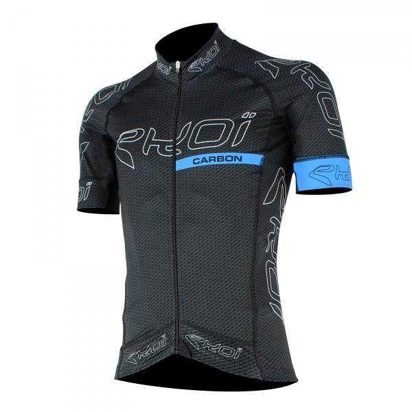 Fietsshirt EKOI CARBON 2017 zwart blauw Fietsshirt EKOI CARBON 2017 zwart blauw