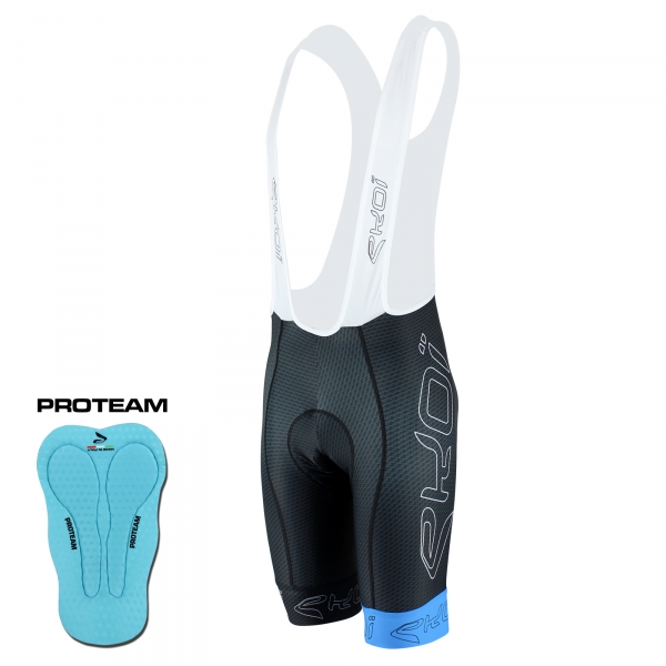 Fietsbroek EKOI CARBON 2017 Pro Team zwart blauw Fietsbroek EKOI CARBON 2017 Pro Team zwart blauw