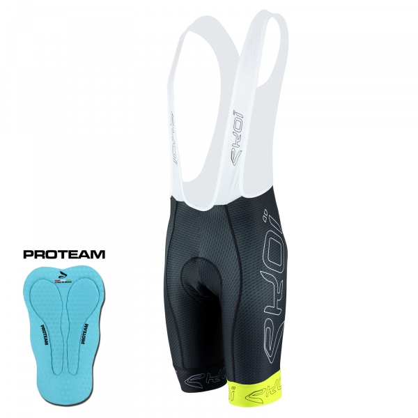 EKOI CARBON 2017 Pro Team BLACK & YELLOW FLUO BIB SHORT EKOI CARBON 2017 Pro Team BLACK & YELLOW FLUO BIB SHORT