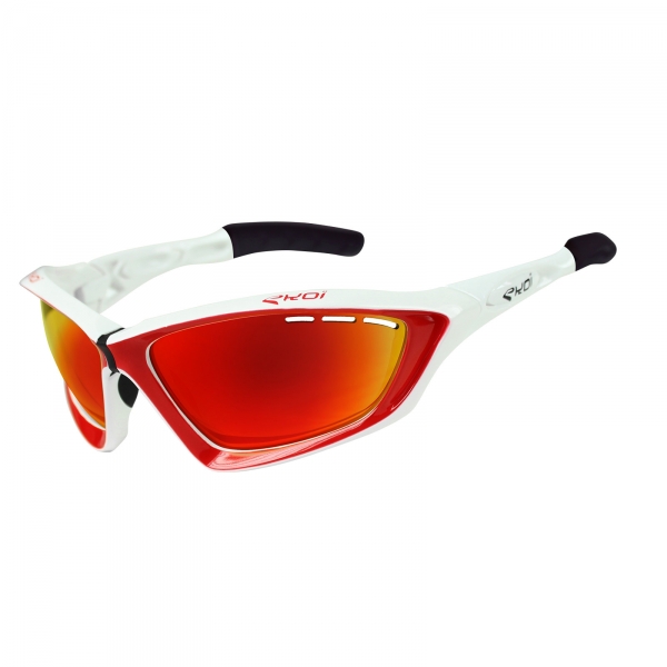 Okulary Fit First EKOI Biało-czerwone szkła Revo czerwone Okulary Fit First EKOI Biało-czerwone szkła Revo czerwone