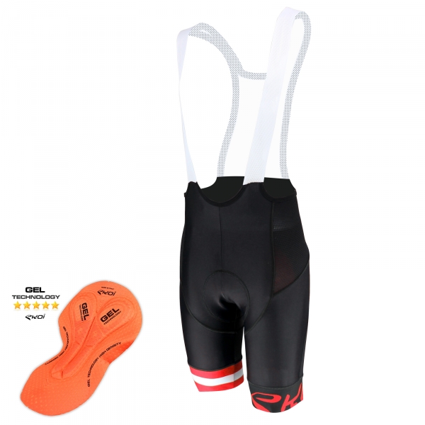 EKOI Corsa Light Red GEL bib short EKOI Corsa Light Red GEL bib short