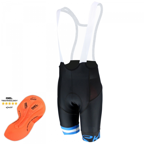 EKOI Corsa Light Blue GEL bib short EKOI Corsa Light Blue GEL bib short