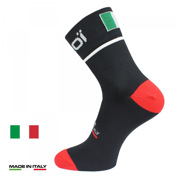 EKOI NATION Black Italy summer cycling socks EKOI NATION Black Italy summer cycling socks