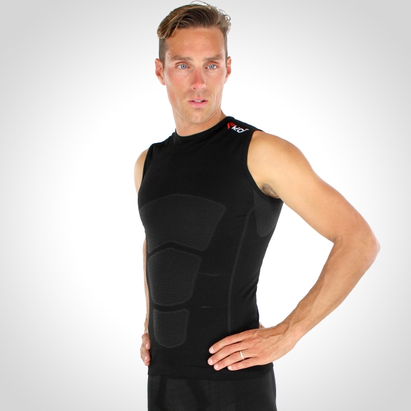Shirt EKOI RUN mouwloos Zwart Shirt EKOI RUN mouwloos Zwart