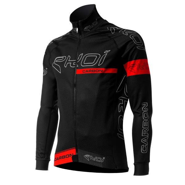 Czarno-czerwona bluza termiczna na zimę EKOI CARBON FIBER Czarno-czerwona bluza termiczna na zimę EKOI CARBON FIBER