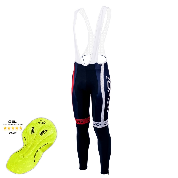 EKOI COMP10 French blue bib tights with GEL pad EKOI COMP10 French blue bib tights with GEL pad