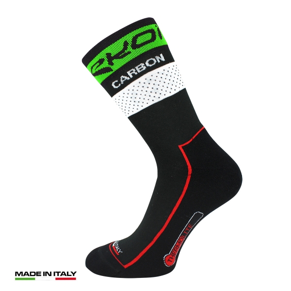 Winter sokken EKOI COMP10 Carbon Thermolite Zwart Groen Fluo Winter sokken EKOI COMP10 Carbon Thermolite Zwart Groen Fluo