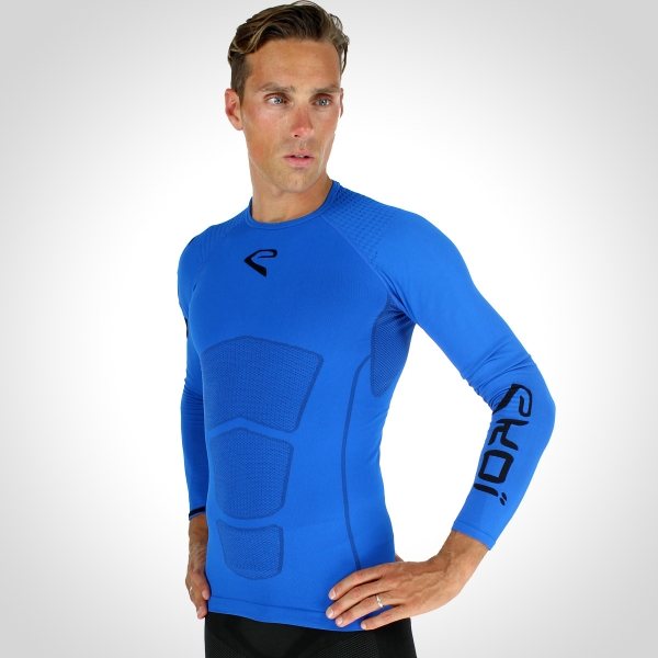 Shirt EKOI RUN lange mouwen Blauw Shirt EKOI RUN lange mouwen Blauw