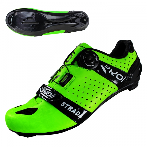 EKOI Strada Cristal Green fluo road shoes EKOI Strada Cristal Green fluo road shoes