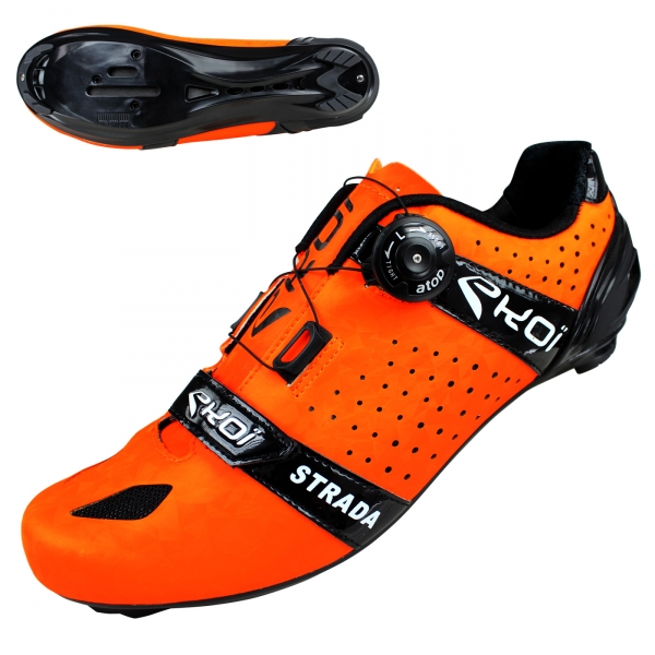 EKOI Strada Cristal Orange fluo road shoes EKOI Strada Cristal Orange fluo road shoes