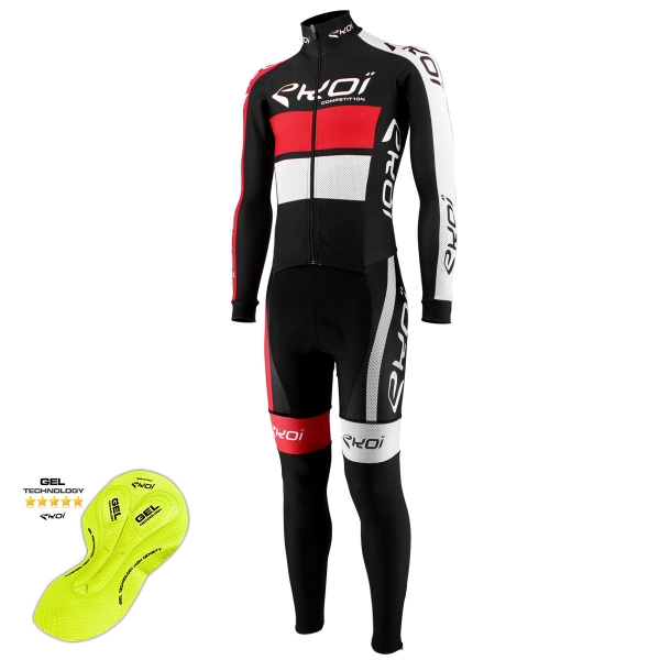 Winter Einteiler EKOI GEL AERO Comp10 Schwarz Rot Winter Einteiler EKOI GEL AERO Comp10 Schwarz Rot