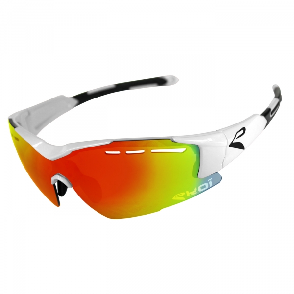 Lunettes EKOI F15 Blanc Revo Rouge Lunettes EKOI F15 Blanc Revo Rouge