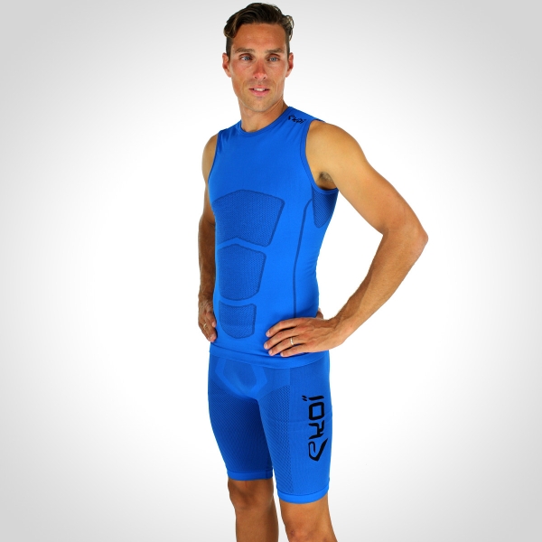 Pack EKOI RUN Short Ärmellos Blau Pack EKOI RUN Short Ärmellos Blau