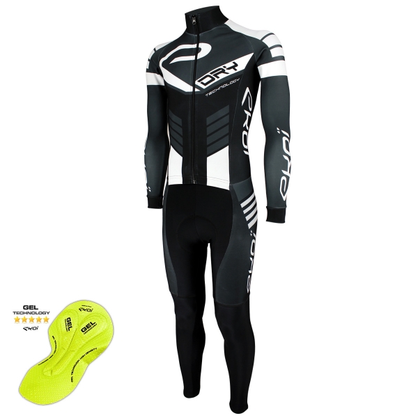 EKOI DRY Black / Grey / White skin suit with gel pad EKOI DRY Black / Grey / White skin suit with gel pad