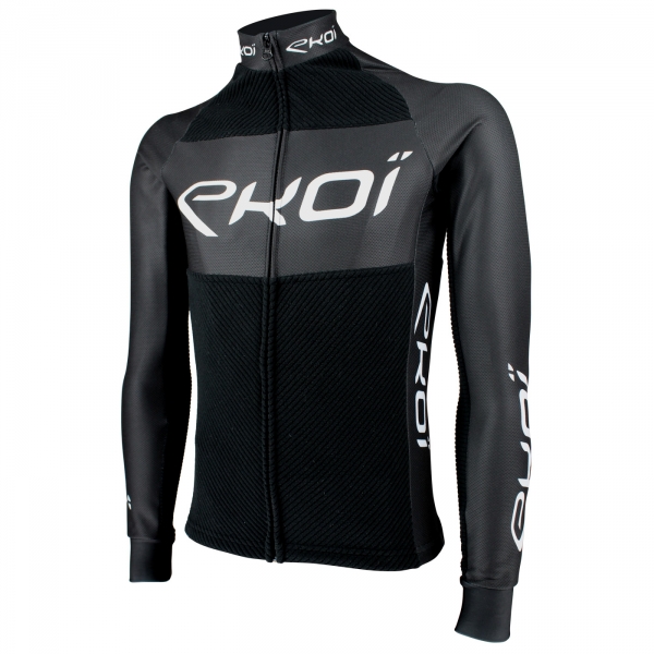 Wintertrikot EKOI Velours Schwarz Wintertrikot EKOI Velours Schwarz