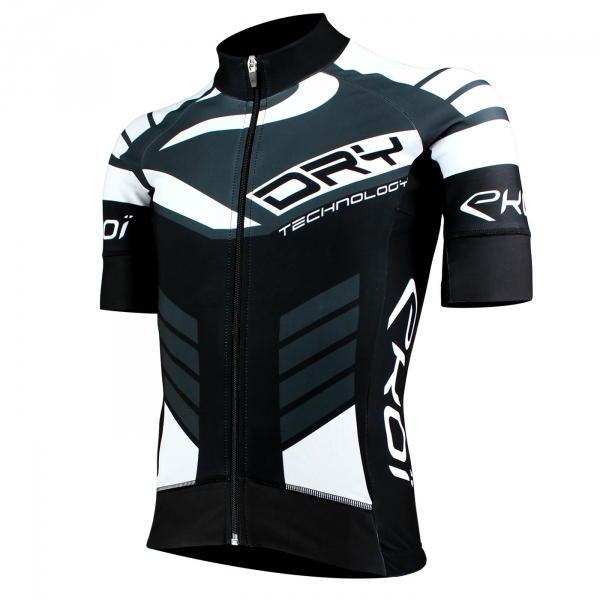 EKOI DRY Primavera Black / Grey short sleeve jersey EKOI DRY Primavera Black / Grey short sleeve jersey