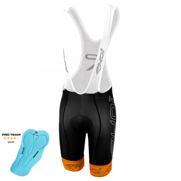 Spodenki EKOI Carbon Fiber 2 Proteam Pomarańczowe Fluo Spodenki EKOI Carbon Fiber 2 Proteam Pomarańczowe Fluo