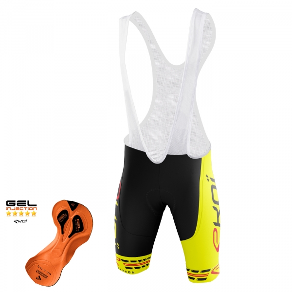 EKOI COMP11 Gel Injection Black / Yellow bib short EKOI COMP11 Gel Injection Black / Yellow bib short