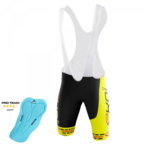Spodenki EKOI COMP11 Proteam czarno-żółte Spodenki EKOI COMP11 Proteam czarno-żółte